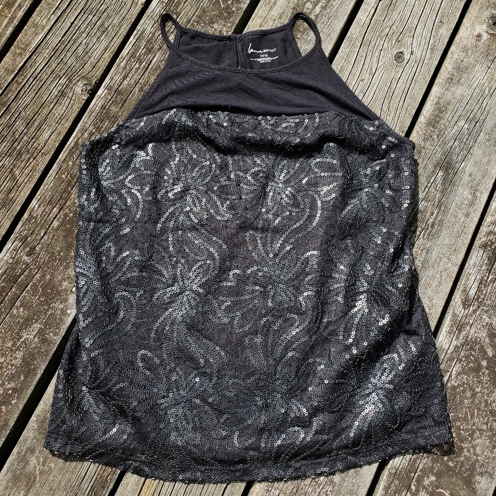 Matte Sequined Top- Size14/16